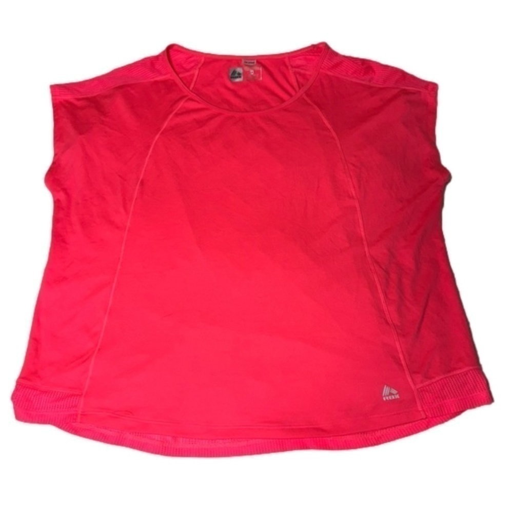 RBX Performance Activewear Athletic Gym Pink Short Sleeved Polyester Shirt Top